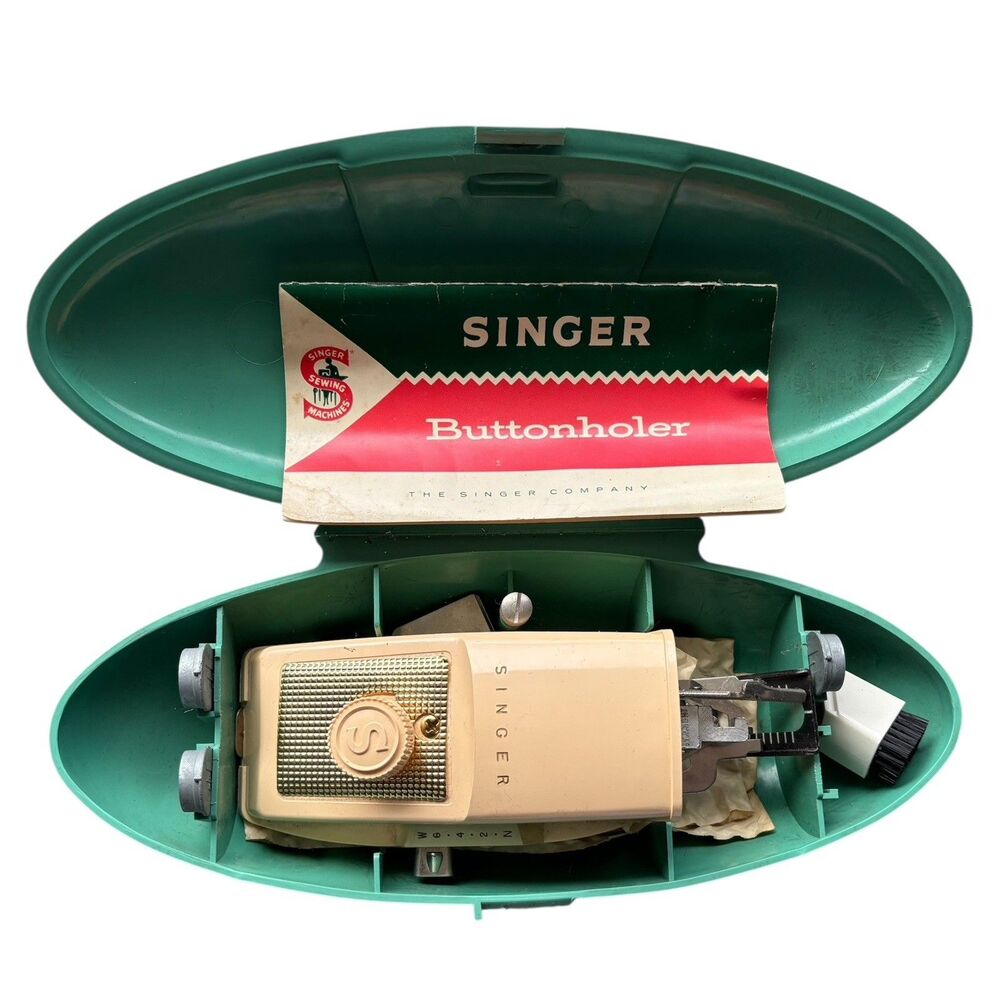 Vintage 1960 Singer Buttonholer Attachment No. 489500/489510